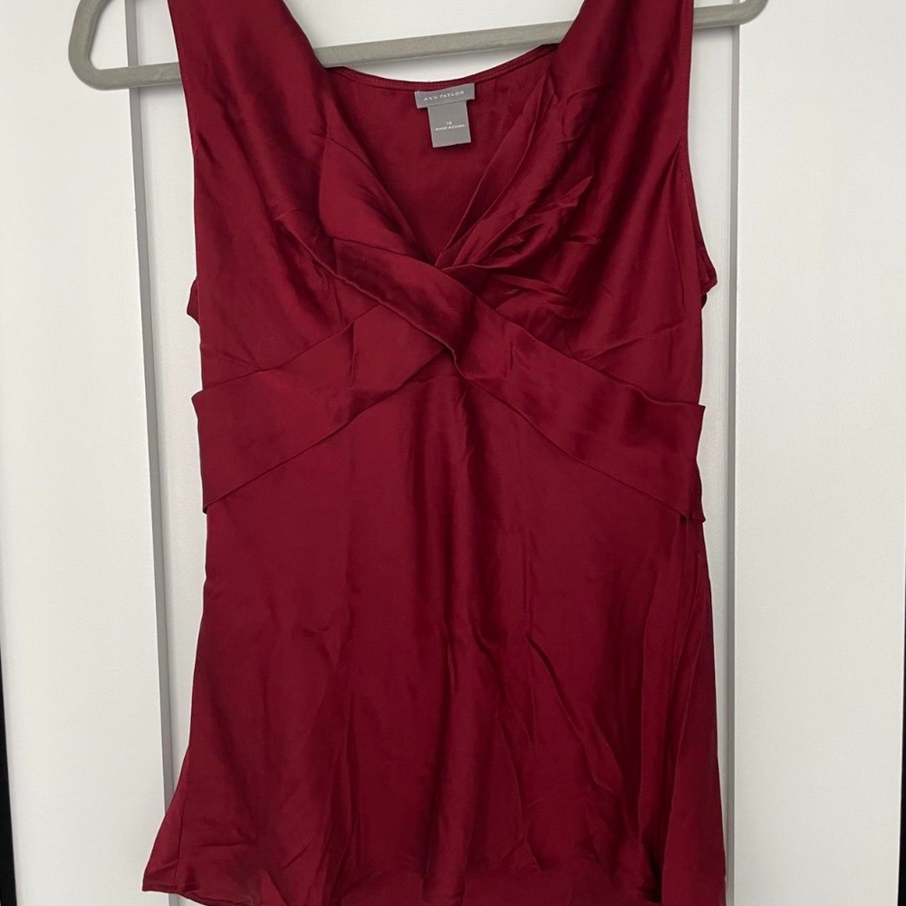 VINTAGE ANN TAYLOR Silk Shirt Size 10